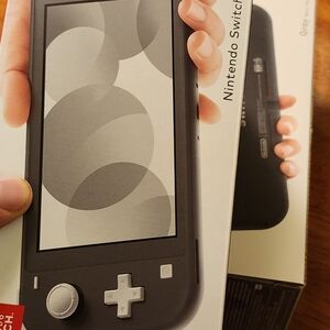 BRAND NEW Nintendo Switch Lite - Gray 32GB + Screen Protector